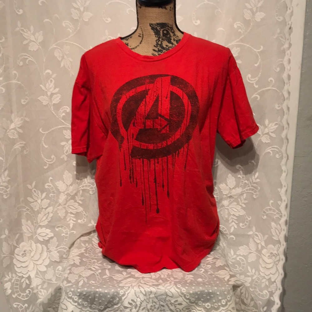 Red avengers shirt